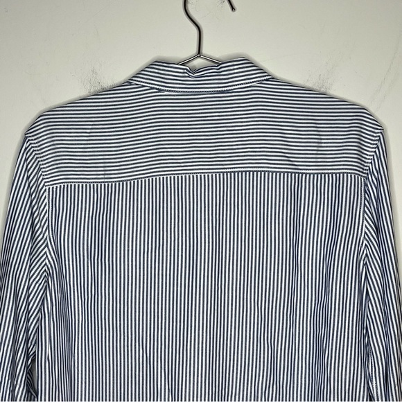 TAHARI Pinstripe Striped Button Up Shirt Long Sleeve - Picture 4 of 8